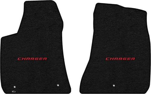 Vista 16 de Lloyd Mats Alfombrillas de piso de ajuste personalizado para Dodge Charger RWD 2011-2023 LogoMat Juego de 2 piezas Carbón 2PC Front Mats Charcoal