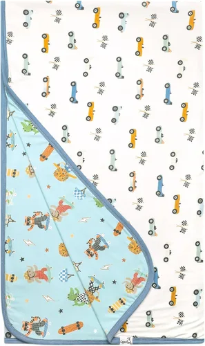 Vista 69 de Copper Pearl Manta de bebé jumbo de 3 capas: edredones suaves para niños y niñas Transpirable, acogedora, manta para niños pequeños Edredón