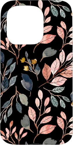 Vista 14 de iPhone 16 Green Botanical Fern Foliage Watercolor Floral Pattern Case