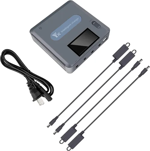 Vista 8 de Hanatora Mavic 2 Zoom/Pro - Cargador de pantalla LCD compatible con DJI Mavic 2 Zoom/Pro, 6 en 1 concentrador de carga rápida multiparalelo