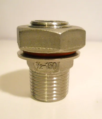 Vista 4 de KIT DE CABEZA DE BULKHEAD SIN SOLDADURA para HERvidor de cerveza o WHISKEY STILL - ACERO INOXIDABLE 1/2" NPT HOMEBREW EQUIPO