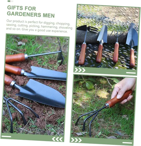 Vista 9 de Mikikit 1set Ergonomic Gardening Hand Trowel Tool High Hardness Spade for Digging Planting and Weeding Multi-Functional Design for Outdoor Gardening