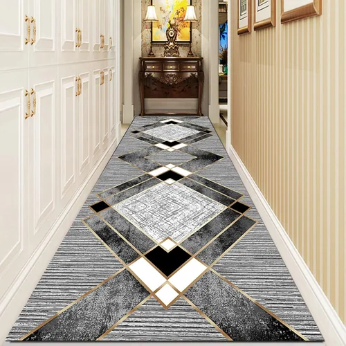 Vista 4 de Alfombra estrecha para pasillo, suelo de cocina, pasillo, dormitorio, paso, puerta de 3.3 ft/4.9 ft/8.2 ft/11.5 ft/14.8 ft/16.4 ft/19.7 ft