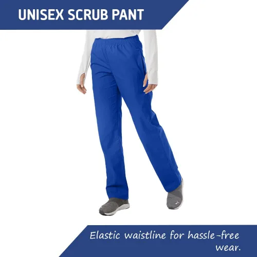 Vista 5 de SPECTRUM UNIFORMS Pantalón médico unisex, pantalones de uniforme médico clásicos ultra suaves, pantalones de cintura elástica, pantalones médicos