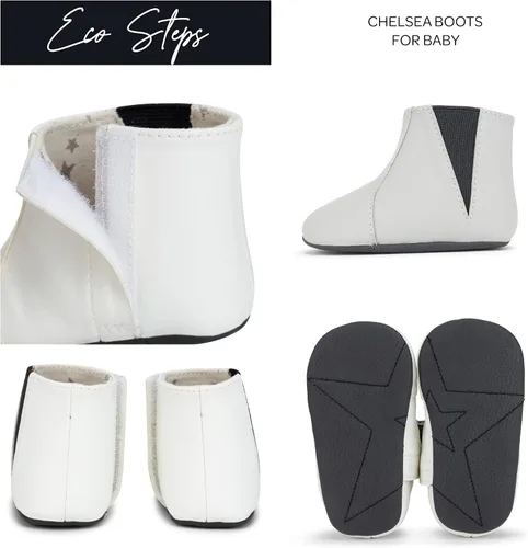 Vista 2 de JuJuBe Eco Steps - Chelsea Boots for Babies & Infants - Machine Washable Vegan Leather Baby Shoes