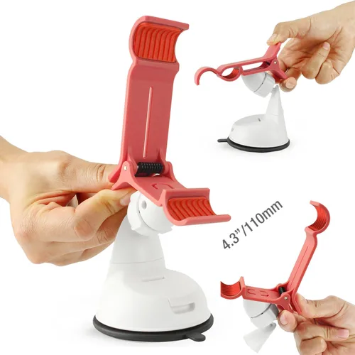 Vista 8 de Soporte universal para teléfono de automóvil con almohadilla de ventosa adhesiva de fuerza industrial, base de operación con una sola mano