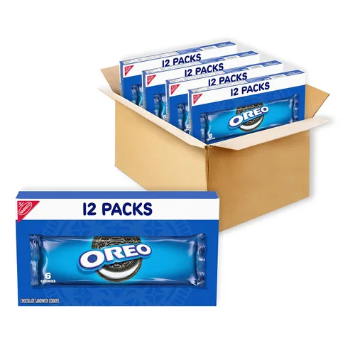 Vista 26 de OREO Galletas de sándwich de chocolate con crema sabor a chips de Java tamaño familiar, 17 onzas