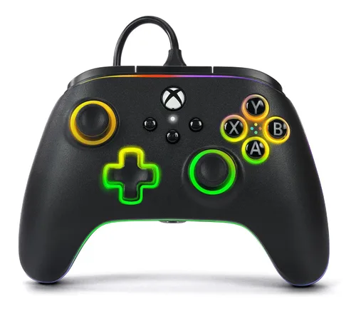 Vista 16 de PowerA Advantage Wired Controller for Xbox Series XS with Lumectra - Black, gamepad, wired video game controller, gaming controller, works with Xbox