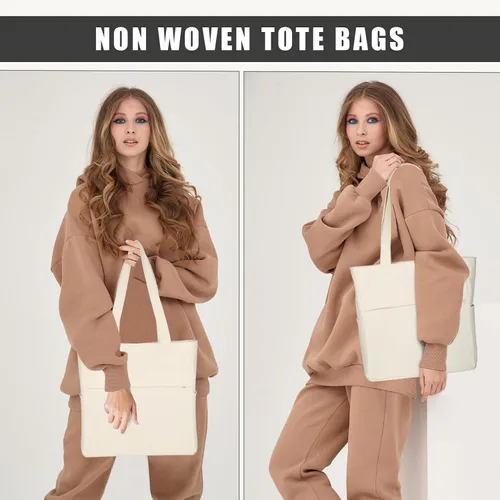 Vista 7 de Afashor Bolso de mano de lona vintage para mujer, bolso de gran capacidad