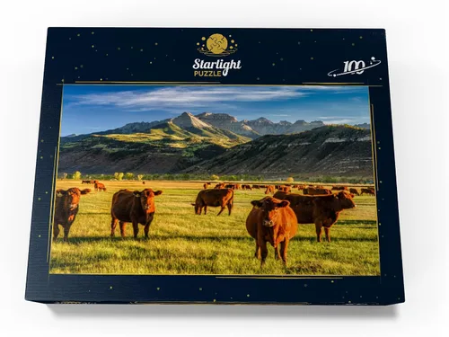 Vista 4 de MyPuzzle Fall On A Colorado Cattle Ranch Near Ridgway - Rompecabezas prémium de 100 piezas para adultos