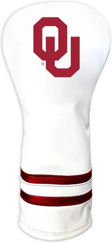 Vista 8 de Team Golf NCAA Funda para Cabeza de Palo de Golf Fairway Vintage Blanca, Diseño que se Ajusta a la Forma, Diseño Retro