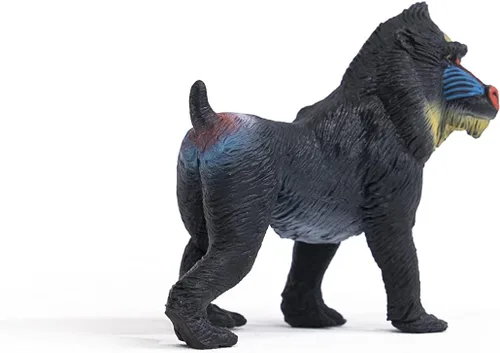 Vista 5 de Schleich Wild Life - Figura realista de mono mandril, juguete auténtico y altamente detallado, duradero para la educación y juego divertido