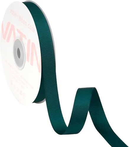 Vista 90 de VATIN Cinta de Grogrén Negra, 1-1/2" x 50 Yardas Continuas, Cinta de Grogrén de Poliéster Negra, Usar para Lazos de Bricolaje, Accesorios