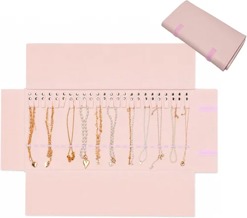 Vista 15 de UnionPlus Travel Necklaces Roll Organizer Anti-Tangle Air Blue Azul aire