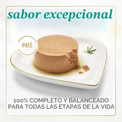Vista 2 de Purina Fancy Feast Paté - Comida húmeda enlatada para gatos adultos, Paté clásico