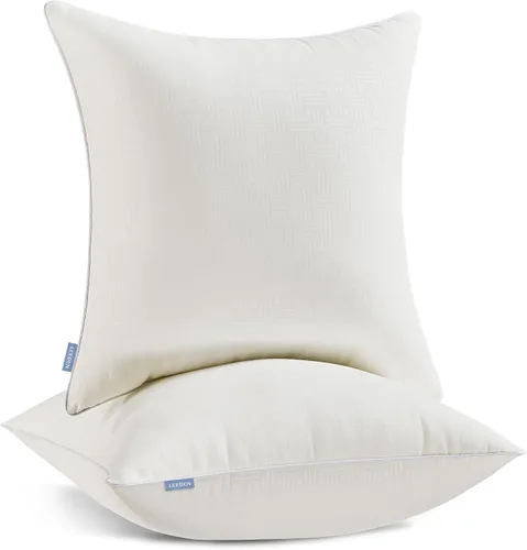 Vista 9 de Leeden - Juego de 2 rellenos de almohada de 12 x 20 pulgadas, rellenos de almohada lumbares firmes y esponjosos, rellenos de almohada rectangulares