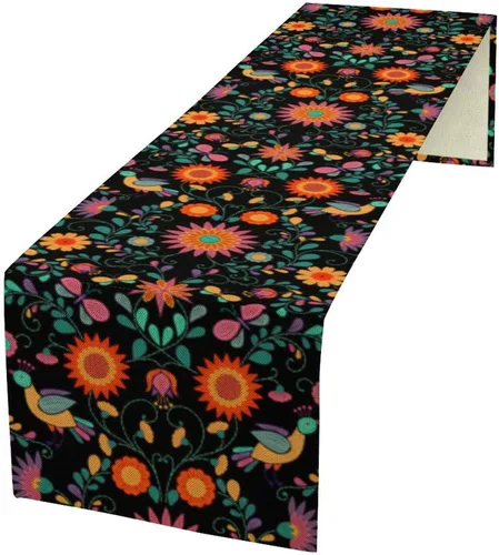 Vista 40 de Camino de mesa de mariposa, acuarela púrpura con mariposas de ensueño, camino de mesa para el hogar, interior, exterior, cocina, fiesta, decoración