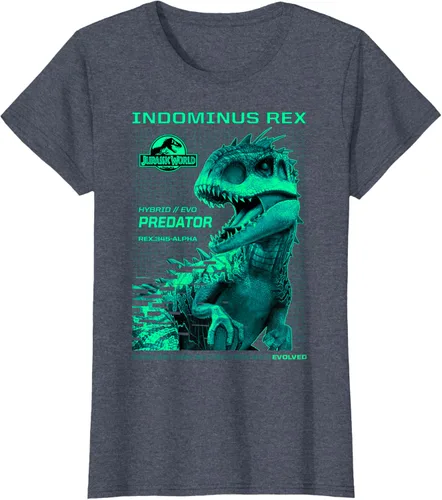 Vista 63 de Jurassic World Indominus Rex Hybrid Predator T-Shirt Small Negro