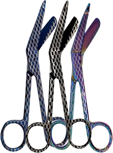Vista 16 de Juego de 3 tijeras de vendaje para enfermera, médico, EMT Lister, 5.5 pulgadas, acero inoxidable, calidad premium, regalo ideal (PK1)