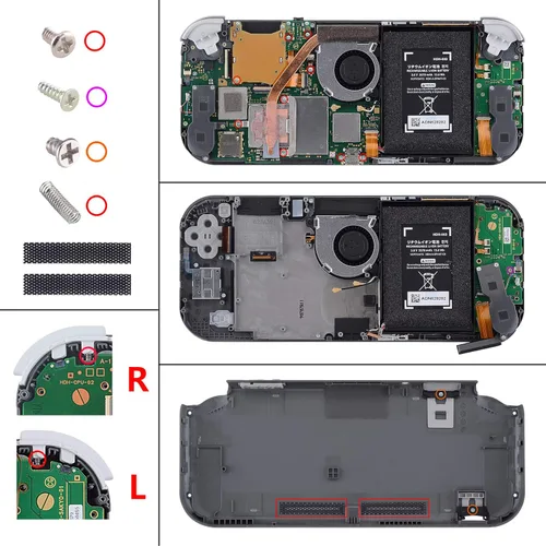 Vista 7 de eXtremeRate Classic NES Style DIY Replacement Shell for Nintendo Switch Lite, NSL Handheld Controller Housing wScreen Protector, Custom Case Cover