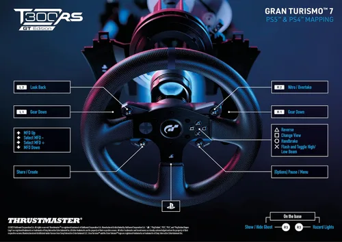Vista 2 de Thrustmaster T300 RS - Gran Turismo Edition Racing Wheel (PS5,PS4,PC)