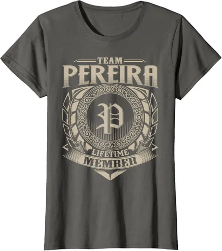Vista 7 de Team PEREIRA Lifetime Member Apellido PEREIRA Family Vintage Camiseta, Negro