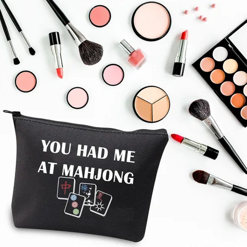 Vista 3 de BDPWSS Divertido Mahjong Mahjong Bolsa de Mahjong Amante Regalo Mahjong Azulejos Bolsa Mahjong Chica Cosméticos Bolsa Mahjong Juego de mesa Bolsa