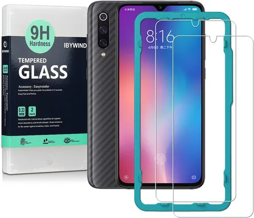 Vista 9 de Ibywind Protector de pantalla para Xiaomi Mi 9T/Redmi K20/K20 Pro, con 2 piezas de vidrio templado, 1 protector de lente de cámara, 1 película