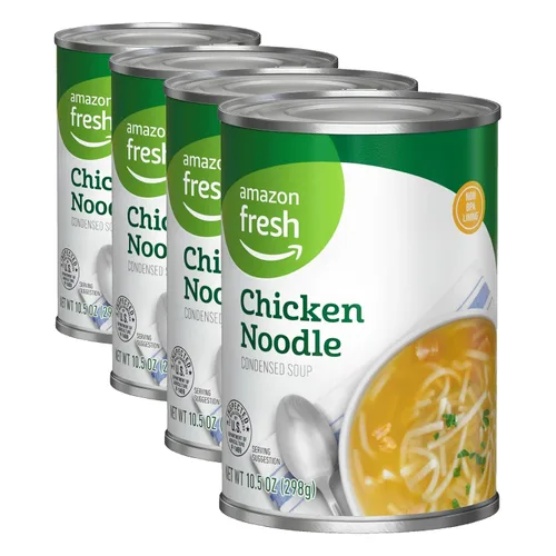 Vista 14 de Amazon Fresh, Sopa condensada de crema de pollo, 10.5 onzas (anteriormente Happy Belly, el empaque puede variar)