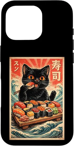 Vista 20 de Cute Kawaii Sushi Cat Funny Japanese Cat Eating Sushi Case for iPhone XR