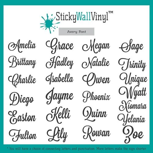 Vista 3 de Letrero de nombre acrílico personalizado, 35 fuentes, nombre personalizado, logotipo comercial