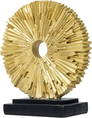 Vista 10 de Estatua abstracta para decoración del hogar, escultura de escritorio de oficina para hombres, adorno creativo de línea redonda para estantería