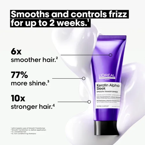 Vista 4 de L'Oréal Professionnel Keratin Alpha Sleek Transformer - Para cabello encrespado