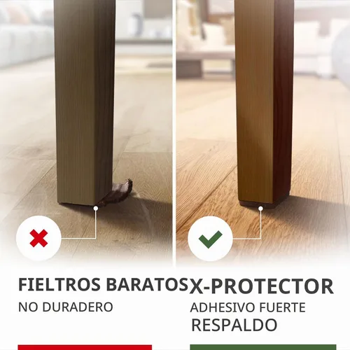 Vista 4 de X-PROTECTOR Almohadillas de Fieltro para Muebles - 32 PCS de 1 1/2" Protectores de Piso para Patas de Sillas y Muebles - ¡Protege Tus Pisos
