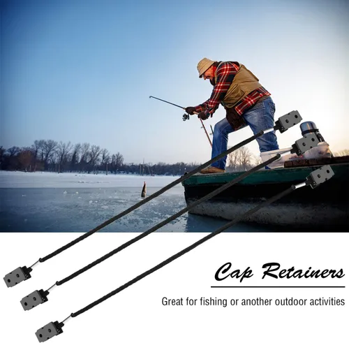 Vista 5 de SATINIOR 6 Pcs Adjustable Hat Strap Clips Retainers Dragonfly Clip for Wind Travel on Bag Anti-Lost Cap Strap Clips Men Women