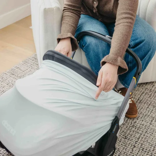 Vista 3 de Copper Pearl Funda de lactancia para lactancia materna – Funda multiusos para asiento de automóvil de bebé, funda de cochecito y cubierta