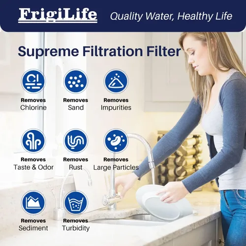 Vista 2 de Cartucho de filtro de agua de sedimentos de cuerda de 5 micrones de 10 x 2.5 pulgadas para filtro de pozo, reemplazo universal con cualquier unidad