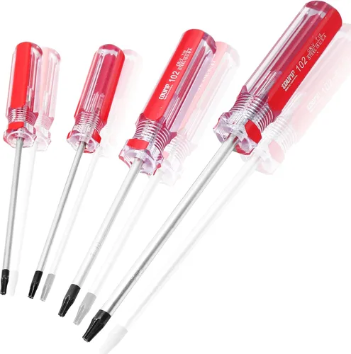 Vista 11 de Bonsicoky Destornillador Torx T6 con Punta Magnética y Empuñadura de Plástico, Destornillador Torx para Reparación de Computadoras