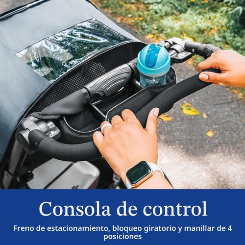 Vista 4 de Chicco Activ3 - Cochecito ligero para correr, todo terreno, 3 ruedas
