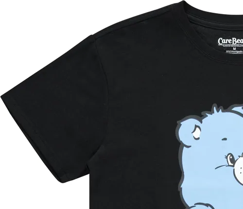 Vista 3 de Care Bears Camisa de moda para mujer - Ropa clásica para mujer - Cheer Friend Funshine Good Luck Tie Dye Tee Negro