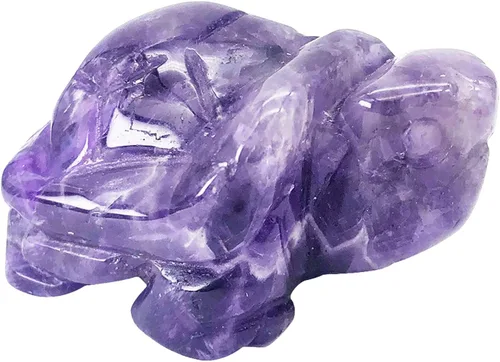 Vista 7 de Fekuar Estatua de tortuga de piedra de jaspe de dálmata, escultura coleccionable de animales de tortuga tallada a mano, cristal curativo Fengshui