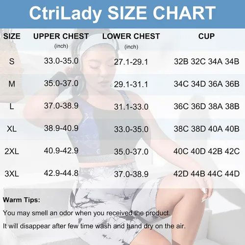 Vista 6 de CtriLady Sujetador deportivo de entrenamiento de alto impacto con copa completa con cremallera frontal sin varillas para mujer fitness