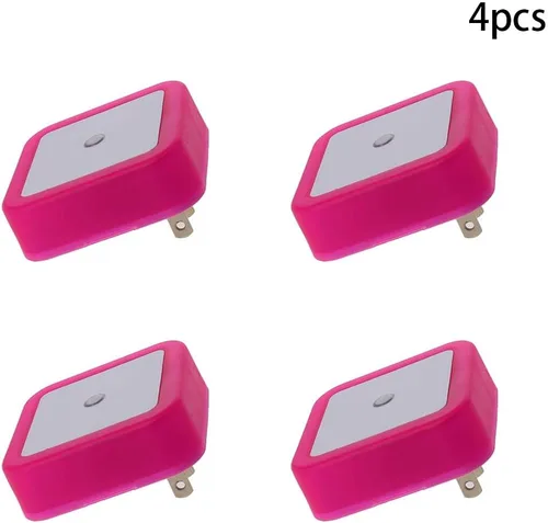 Vista 2 de Othmro ABS L62 × W62 × H40 Luz nocturna enchufable luz cálida LED Navidad bombilla luces de cama con sensor automático de atardecer a amanecer