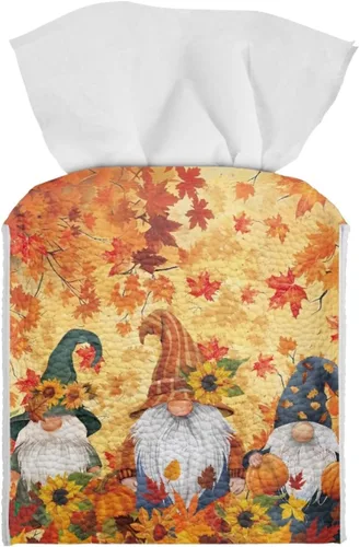 Vista 45 de 250th Anniversary Square Tissue Box Cover Pu Leather Tissue Holder Facial Paper Cover Waterproof Toilet Paper Holder for Bathroom Bedroom Modern