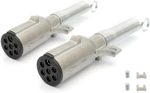 Vista 9 de Conector de remolque redondo de 7 pines para servicio pesado, enchufe de remolque de 7 vías, enchufe para semirremolque