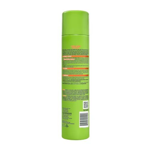 Vista 10 de Fijador de cabello Garnier Fructis Style antihumedad, liso y brillante, de 8.25 onzas