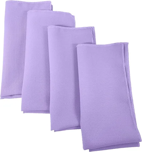 Vista 101 de LA Linen Paquete de 10 servilletas de popelina de poli, servilletas de tela suave, servilletas lavables y reutilizables, servilletas de mesa