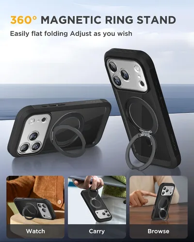 Vista 143 de Miracase Serie de vidrio para iPhone 11 de 6.1 pulgadas, funda protectora de cuerpo completo resistente mejorada con protector de pantalla de vidrio