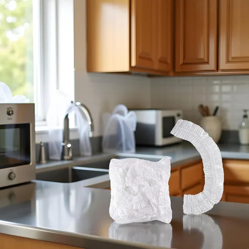 Vista 3 de 10 piezas de cubierta antipolvo desechable gruesa, fundas transparentes para electrodomésticos de cocina, funda protectora universal a prueba
