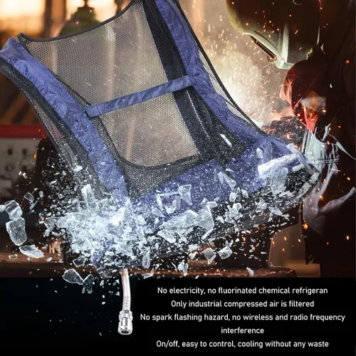 Vista 6 de TOPINCN Tubo de chaleco de aire acondicionado, tubo de chaleco de enfriamiento de hielo, tubo de chaleco de enfriamiento de acero para soldadura